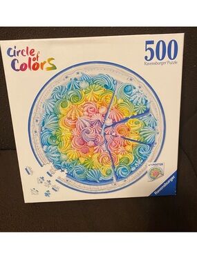Ravensburger circle of colors birthday cake jigsaw puzzle